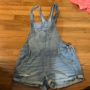 Shorts overalls denim hollister